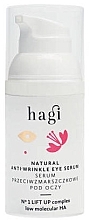 Парфумерія, косметика Натуральна сироватка для повік - Hagi Natural Anti-Wrinkle Eye Serum