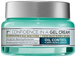 Увлажняющий обезжиренный крем для лица - It Cosmetics Confidence in a Gel Cream Oil Control — фото N1