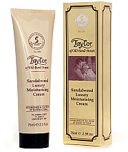 Парфумерія, косметика Зволожувальний крем "Сандалове дерево" - Taylor of Old Bond Street Sandalwood Moisturising Cream