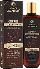 Натуральний аюрведичний шампунь проти випадання і для росту волосся "Кава" без сульфатів - Khadi Organique Coffee Hair Cleanser — фото N2