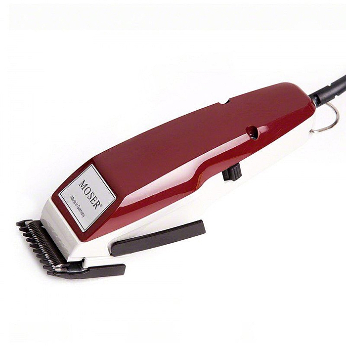 Машинка для стрижки волос, вибрационная бордовая - Moser Burgundy  — фото N2
