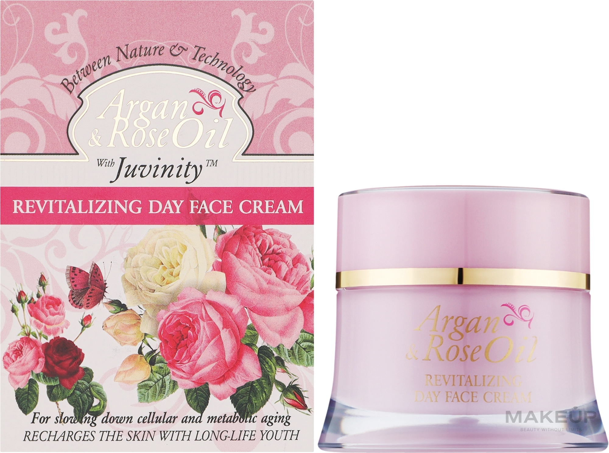 Восстанавливающий дневной крем для лица с аргановым и розовым маслом - Ellemare Rosline Revitalizing Day Face Cream — фото 50ml