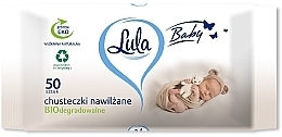 Дитячі вологі серветки біорозкладні, 50 шт. - LULA Baby Wipes Biodegradable — фото N1