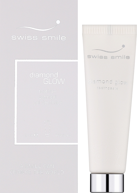 Відбілювальна діамантова зубна паста - Swiss Smile Diamond Glow (міні) — фото N2