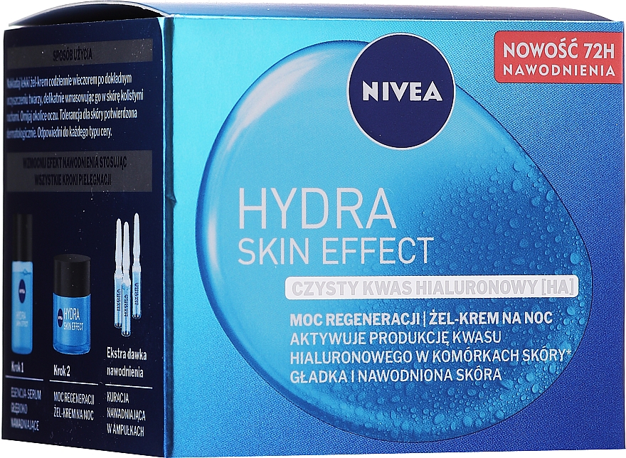 Відновлювальний нічний гель-крем - NIVEA Hydra Skin Effect Power of Regeneration Night Gel-Cream — фото N2