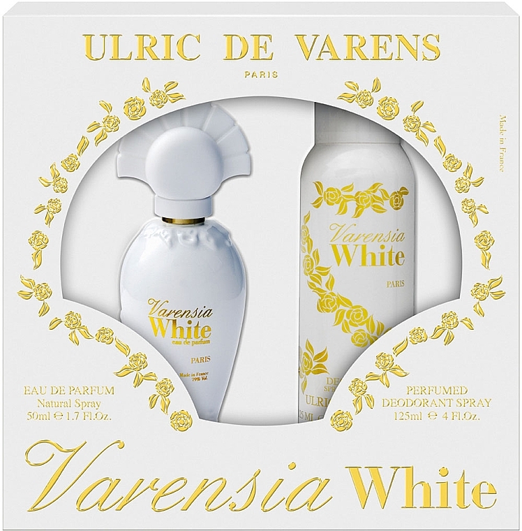 Ulric De Varens Varensia White - Набор (edp/50ml + deo/125ml) — фото N1