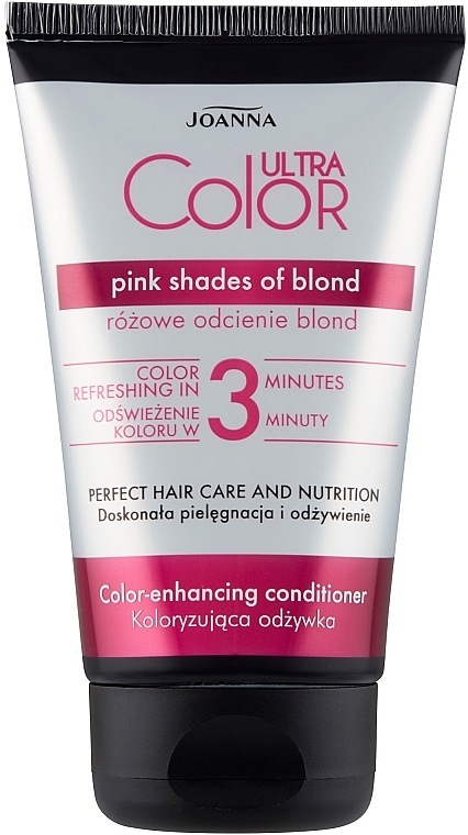 Оттеночный кондиционер для волос - Joanna Ultra Color System Pink Shades Of Blond — фото N1