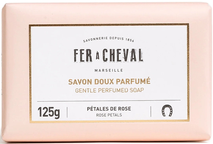 Марсельское мыло "Лепестки роз" - Fer A Cheval Gentle Perfumed Soap Rose Petals — фото N1