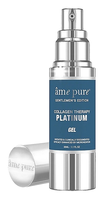 Гель для лица простив пигментых пятене и акне - Ame Pure Gentlemen’s Collagen Therapy Platinum Gel — фото N2