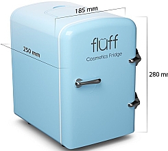 Косметичний міні-холодильник, блакитний - Fluff Cosmetic Fridge — фото N3