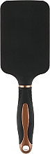 Щетка для волос пневматическая "Лопата", 499250, черно-золотая - Inter-Vion — фото N2