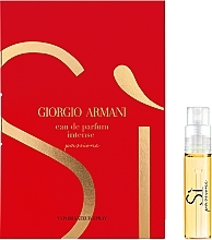 ПОДАРОК! Giorgio Armani Si Passione Intense - Парфюмированная вода (пробник) — фото N1