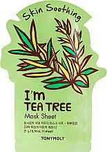 Духи, Парфюмерия, косметика Листовая маска для лица - Tony Moly I'm Real Tea Tree Mask Sheet 