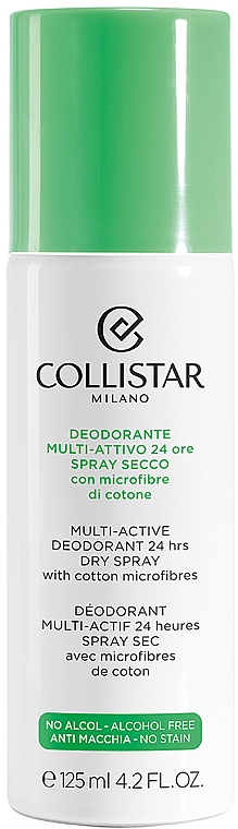 Сухой дезодорант-спрей - Collistar Multi-Active Deodorant 24 Hours