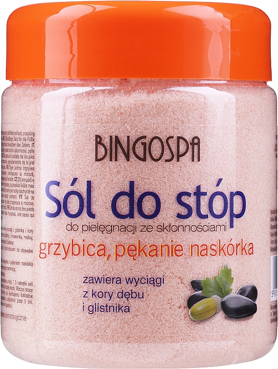 Сіль для ніг, схильних до грибкових інфекцій та розтріскуванню шкіри - BingoSpa Salt For Feet — фото N1