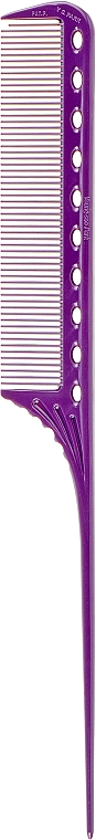 Гребінець з м'яким хвостиком, 216 мм, фіолетовий - Y.S.Park Professional 101 Tail Comb — фото N1