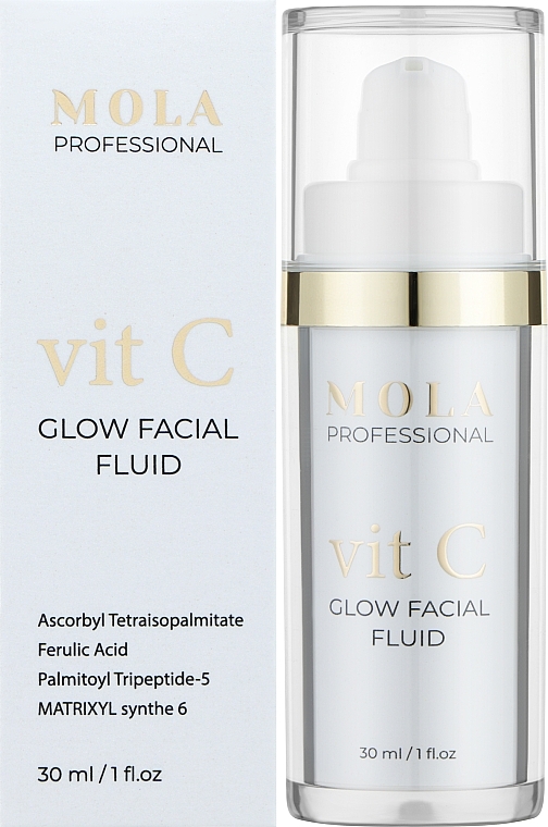 Флюїд для блиск шкіри з вітаміном С 30 - Mola Vit C Glow Facial Fluid — фото N1
