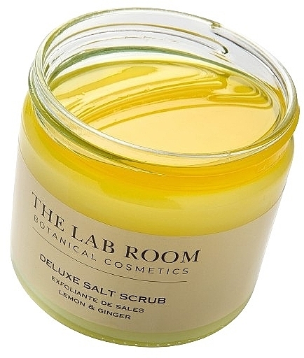 Олійно-сольовий скраб для тіла "Лимон та імбир" - The Lab Room Deluxe Oil Salt Scrub Lemon & Ginger — фото N2