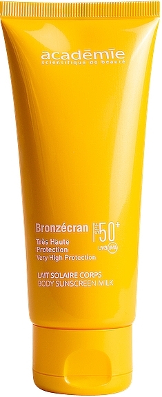 Солнцезащитное молочко для тела SPF 50+ - Academie Bronzecran Body Sunscreen Milk — фото N1