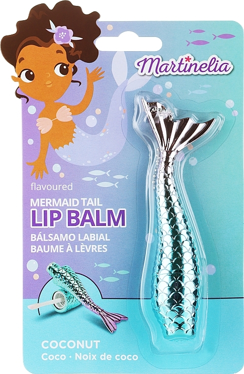 Блиск для губ, кокос - Martinelia Mermaid Tail Blister Lip Gloss — фото N1