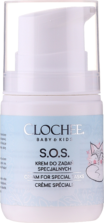Крем S.O.S для тіла з пребіотиками з олією насіння огірочника - Clochee Baby&Kids — фото N1