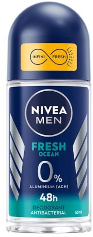 Шариковый дезодорант-антиперспирант - NIVEA MEN Fresh Ocean 48H Deodorant  — фото N1