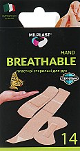 Парфумерія, косметика Пластир для рук "Breathable Hand" - Milplast