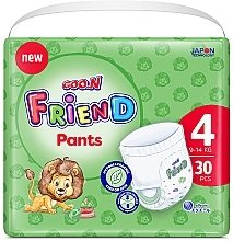 Подгузники-трусики для детей "Friend" 9-14 кг, размер 4, 30 шт. - Goo.N — фото N1
