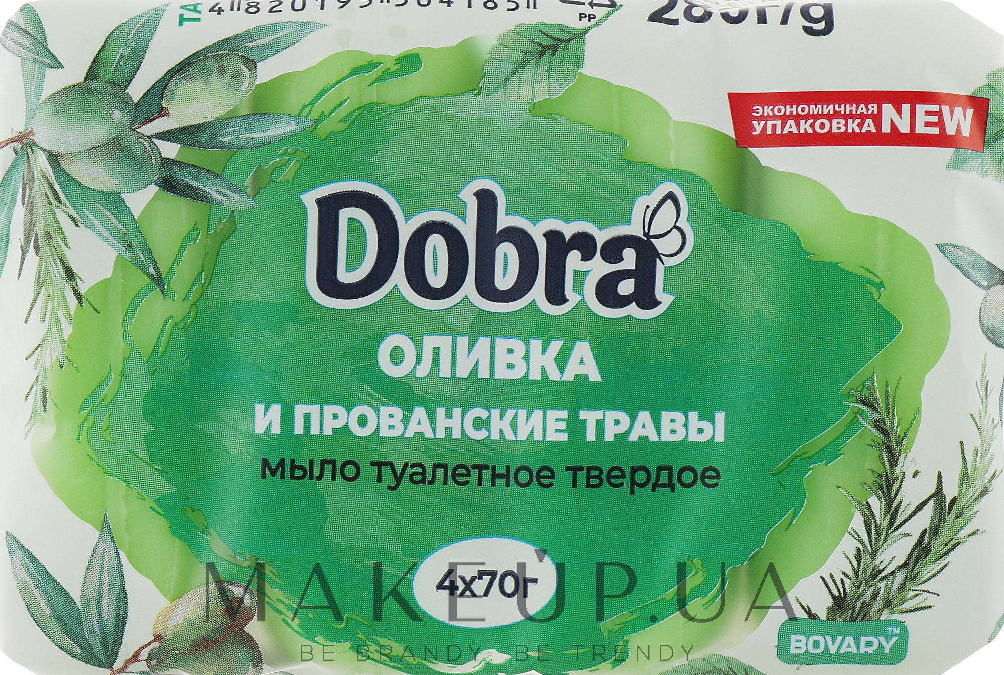 Мыло туалетное "Оливка и прованские травы" - Мыловаренные традиции Dobra Bovary — фото 4x70g