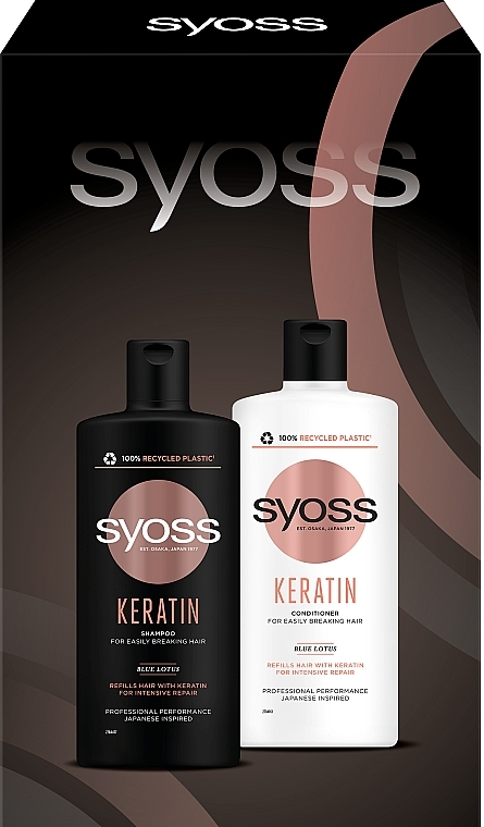 Набор "Keratin. Intensive Repair" - Syoss (shm/440ml + cond/440ml) — фото N4