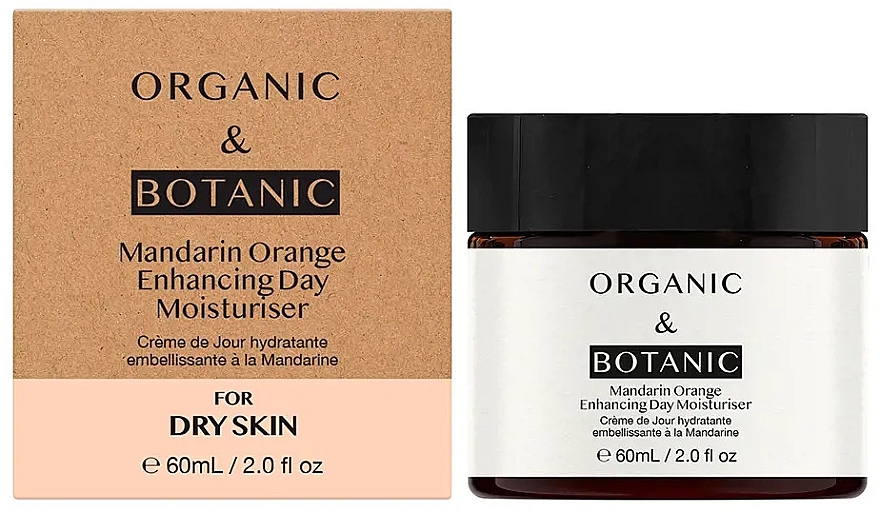 Зволожувальний денний крем для сухої шкіри - Organic & Botanic Mandarin Orange Enhancing Day Moisturiser — фото N1
