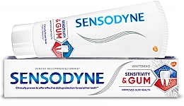 Зубна паста "Чутливість зубів та захист ясен", вибілююча  - Sensodyne Sensitivity & Gum Whitening — фото N2