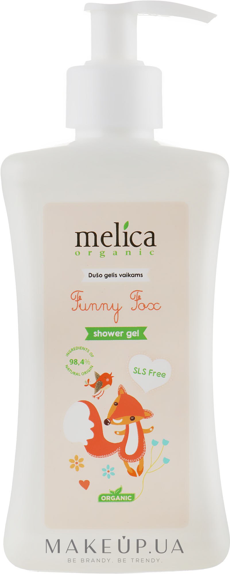 Дитячий гель для душу "Лисеня" - Melica Organic Funny Fox Shower Gel — фото 300ml