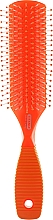 Щетка массажная 9 рядов овальная, оранжевая - Titania — фото N1