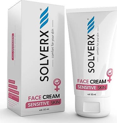 Крем для лица - Solverx Senstive Skin Face Cream — фото N1
