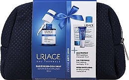 Духи, Парфюмерия, косметика Набор антивозрастной, 4 продукта - Uriage Anti Age Set (fil/15ml + ser/30ml + cr/15ml + mic/wat/50ml + bag)