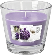 Духи, Парфюмерия, косметика Ароматическая премиум-свеча в стакане "Лаванда" - Bispol Premium Line Scented Candle Lavender