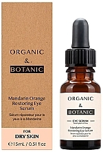 Духи, Парфюмерия, косметика Восстанавливающая сыворотка для кожи вокруг глаз - Organic & Botanic Mandarin Orange Restoring Eye Serum