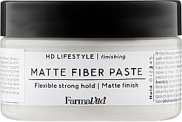 Матовая паста с белой глиной средней фиксации - Farmavita HD Life Matt Fiber Paste — фото N1