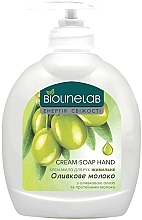 Рідке мило для рук "З екстрактом оливкового молока" - Biolinelab Cream-Soap Hand — фото N1