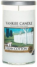 Ароматическая свеча в стакане "Чистый хлопок" - Yankee Candle Clean Cotton — фото N2