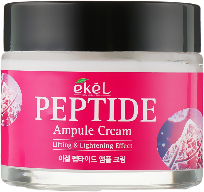 Ампульный крем для лица с пептидами - Ekel Peptide Ampule Cream Lifting & Lightening Effect — фото N2
