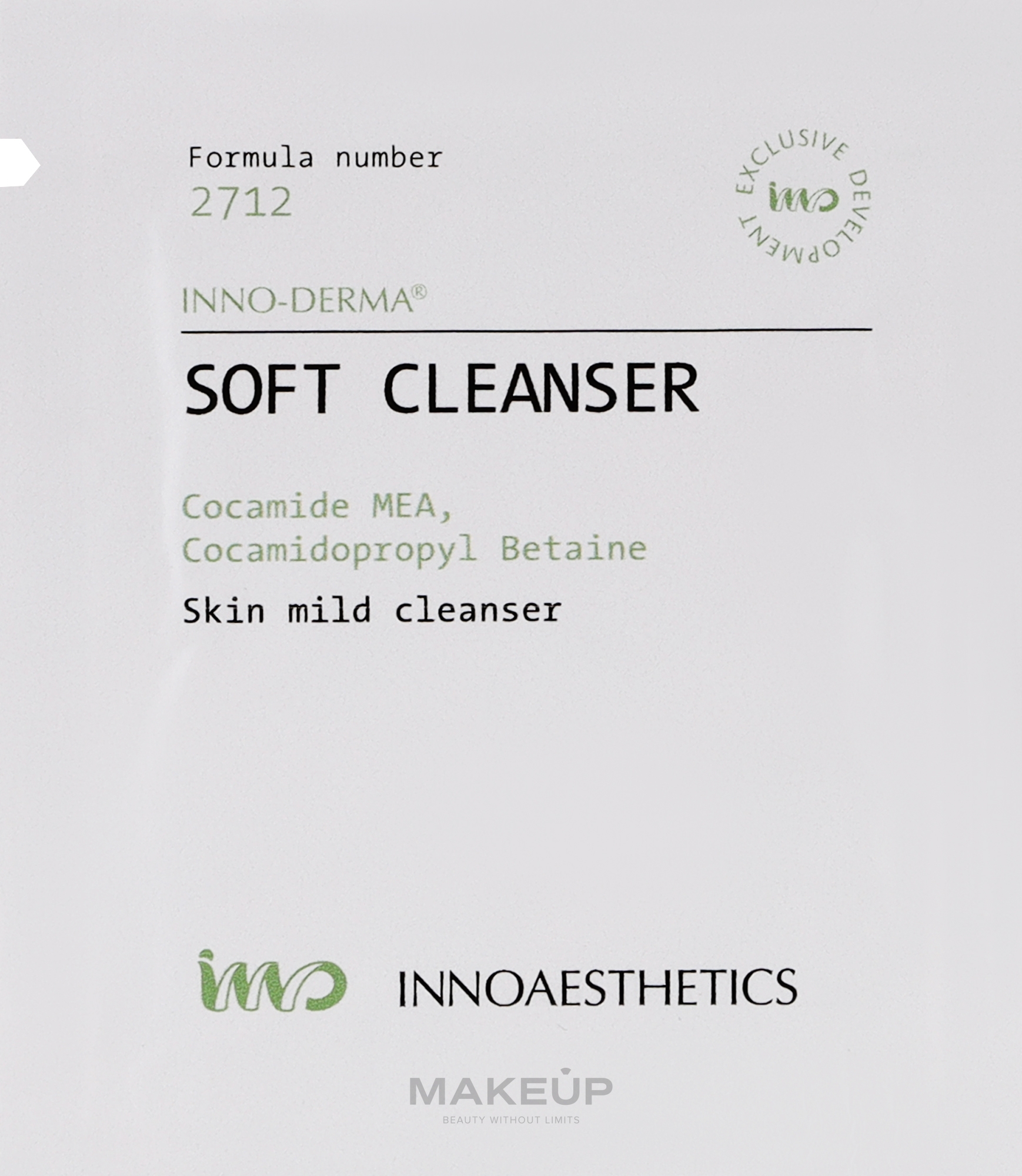 Мягкая очистительная пена - Innoaesthetics Inno-Derma Soft Cleanser (sachet) — фото 3ml