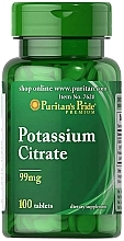 Дієтична добавка "Цитрат калію", 99 mg - Puritan's Pride Potassium Citrate — фото N1
