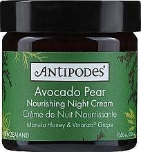 Живильний нічний крем для обличчя - Antipodes Avocado Pear Nourishing Night Cream — фото N3