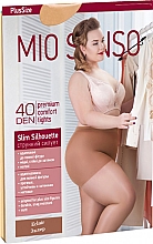 Колготки "Slim Silhouette Plus Size" 40 Den, eclair - Mio Senso — фото N1