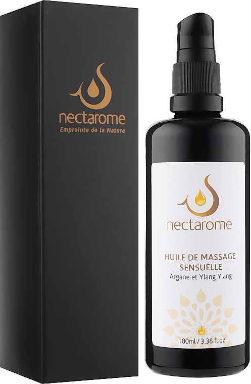 Масло масажне арганія + іланг-іланг - Nectarome Massage Oil Ylang Ylang and Argan — фото N2