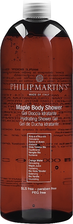 Кленовий гель для душу - Philip martin's Maple Hydrating Body Shower Gel — фото N3