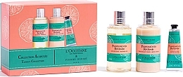 Парфумерія, косметика L'Occitane Pampelmousse Rhubarbe - Набір (sh/g/250ml +b/lot/250ml + h/cr/30ml)