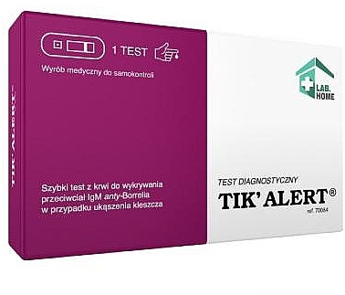 Діагностичний тест на виявлення борелічної інфекції - Lab.Home Tik' Alert — фото N1